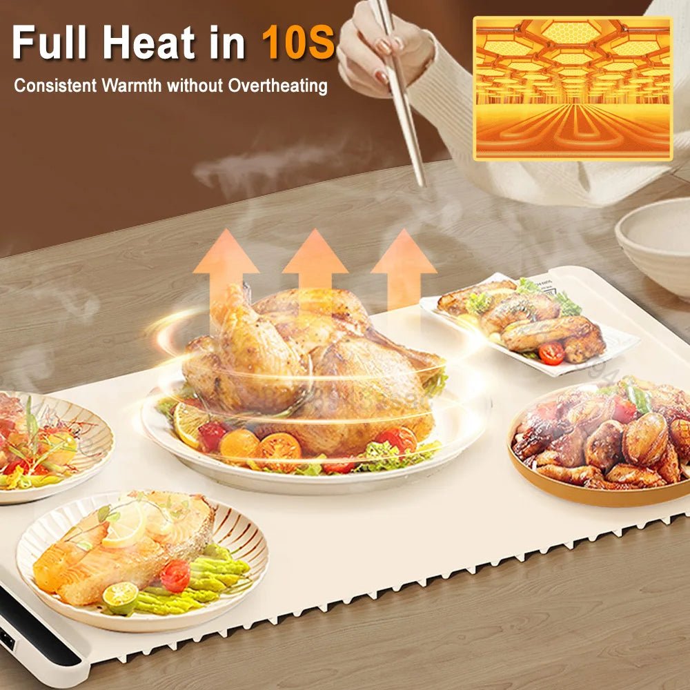 Smart Electric Warming Tray – Adjustable Temperature